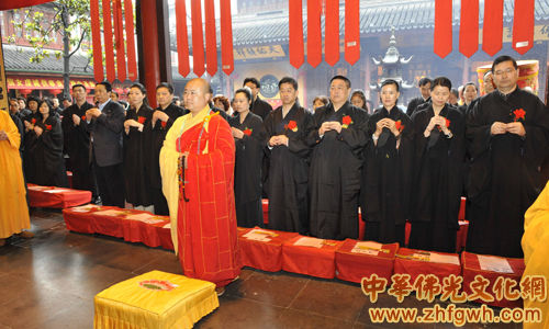 「佛教」上海玉佛禅寺隆重举行佛诞节浴佛法会 觉醒法师主法