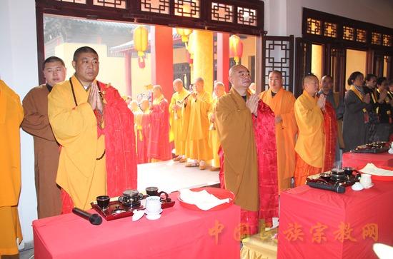 「佛教」江苏无锡祇陀寺举行财神殿佛像开光法会