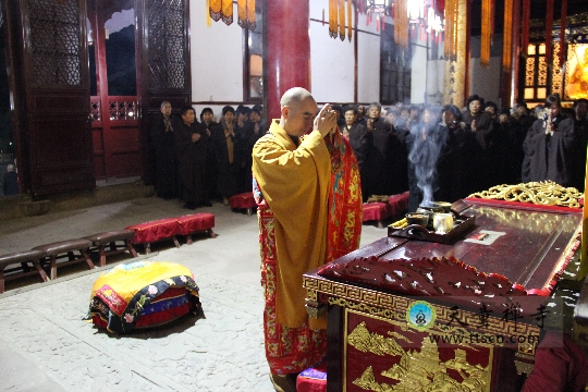 「佛教」浙江天童禅寺一年一度的佛七圆满结束