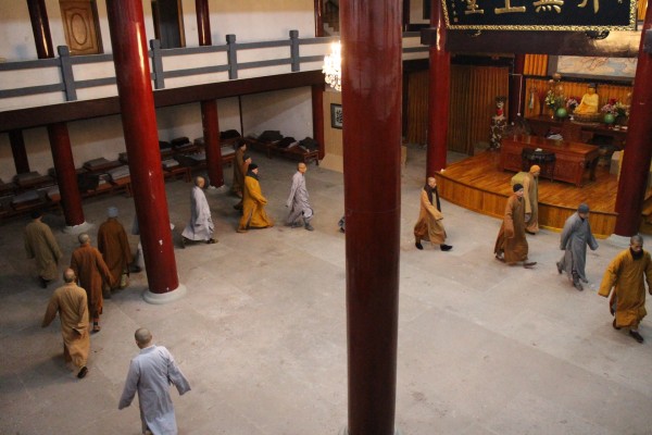 「雁荡山」浙江雁荡山能仁寺进行农历甲午年首次禅修