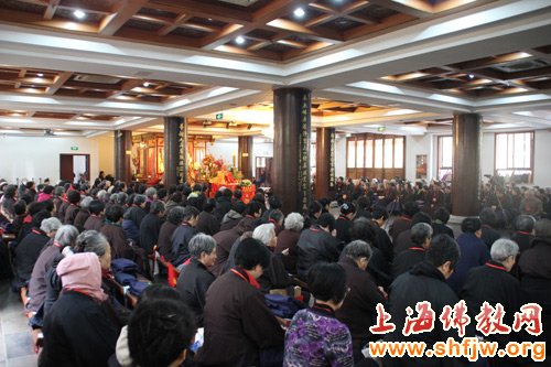 「佛教」中观法师为上海佛教居士林佛七第三天开示