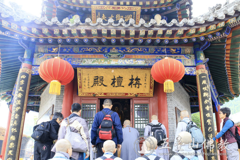 「五台山」台湾圆明禅院传放法师一行参访五台山黛螺顶