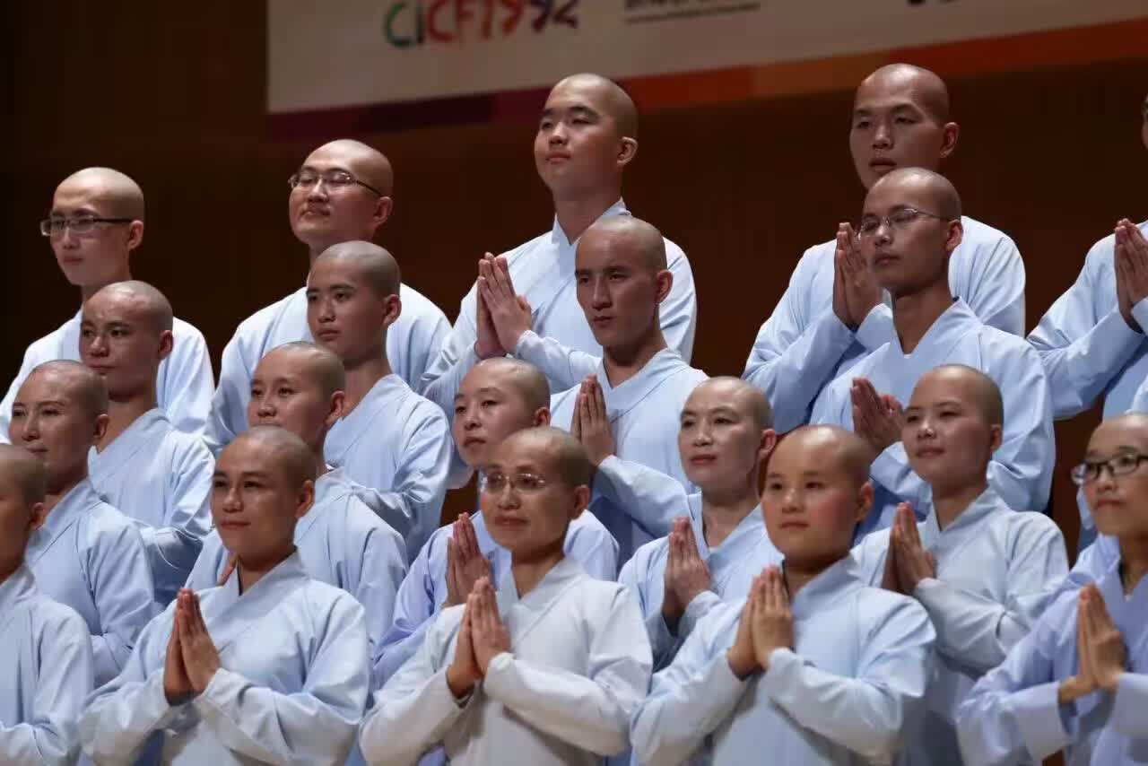 「红安」湖北红安天台寺佛教音乐学院广玄艺术团来京参加中国国际合唱节