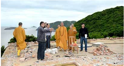 「佛教」道慈大和尚一行视察洛迦山寺院建设工作