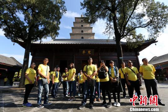 「佛教」台湾青年在西安大慈恩寺体验佛教文化