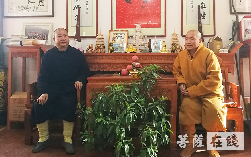 「佛教」陕西省佛教协会副会长续学法师赴天灯禅寺走访慰问