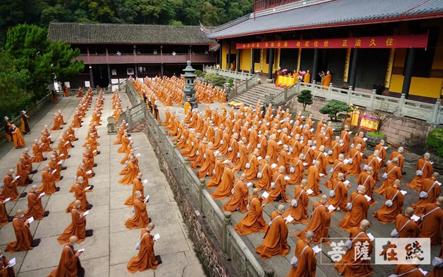 「宁波」宁波天童禅寺辛丑秋季传授三坛大戒：初坛正授沙弥戒