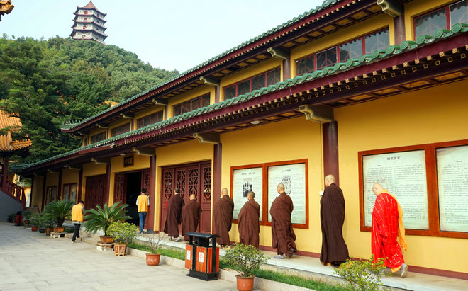 「菩萨戒」江西庐山东林寺2015年秋季传授在家菩萨戒法会开始
