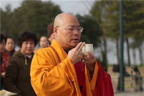 「灵隐寺」浙江杭州灵隐寺举行丙申年春季放生祈福法会