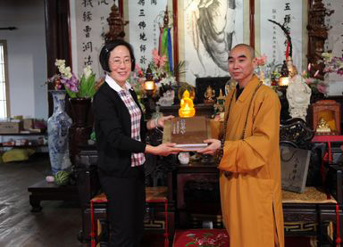 「佛教」云南弥勒县佛文化考察团一行到宁波天童禅寺考察学习