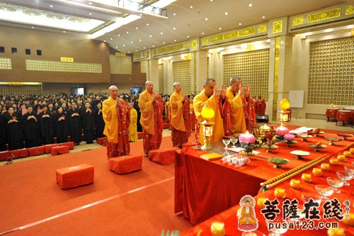 「文殊菩萨」上海玉佛禅寺隆重举行文殊菩萨圣诞点灯祈慧法会