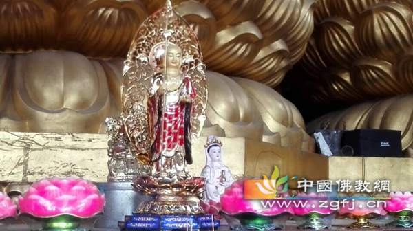 「九华山」安徽九华山旃颤林为地藏王菩萨像开光