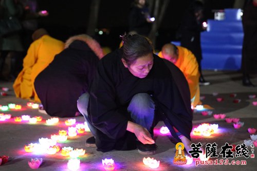 「法华寺」湖南湘阴县佛协丁酉元宵节供灯放生祈福活动于法华寺举行