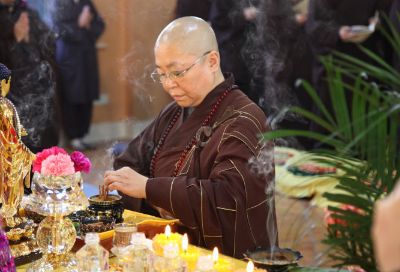 「佛教」黑龙江大庆果成寺清明节果成老法师圆寂七七之日