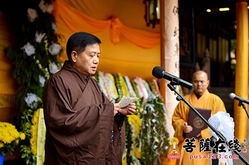 「佛教」峨眉山报国寺举行惟清长老追思法会