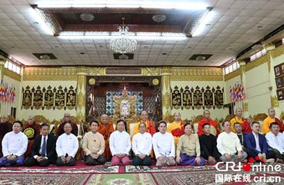 「佛教」中佛协会长学诚大和尚应邀率团访问缅甸