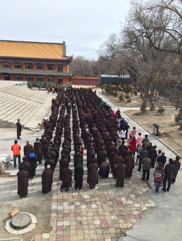 「佛教」黑龙江大庆果成寺清明节果成老法师圆寂七七之日