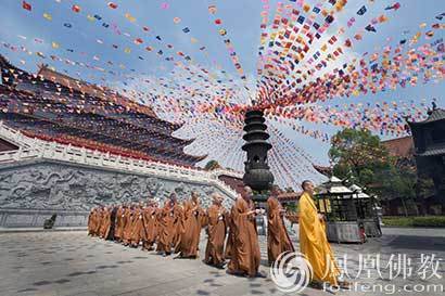 「佛教」百岁高僧百岁戒 开福禅寺男众部三坛大戒传戒圆满