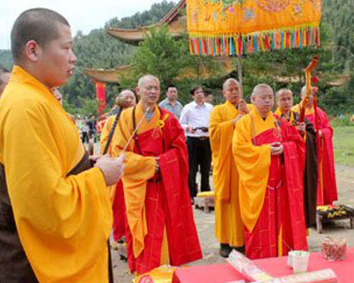 「佛教」临济宗祖庭江西黄檗禅寺举行二期工程开工暨钟鼓楼奠基典礼