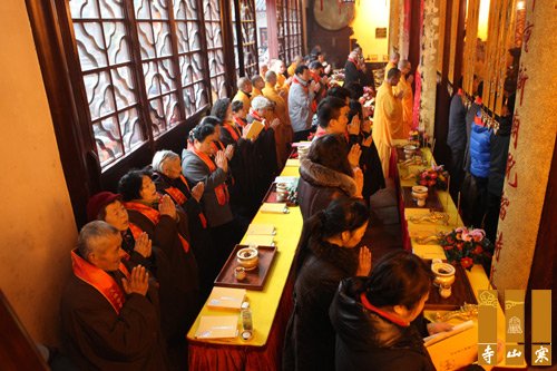 「寒山寺」江苏苏州寒山寺文殊普贤菩萨圣像开光法会