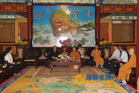 「佛教」世界佛教徒联谊会秘书长帕洛先生一行参访中佛协