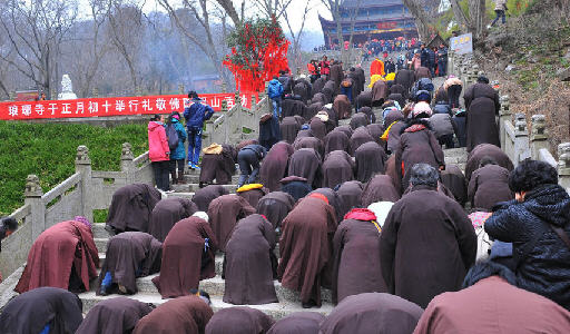 「佛教」安徽琅琊寺举行敬佛朝山活动