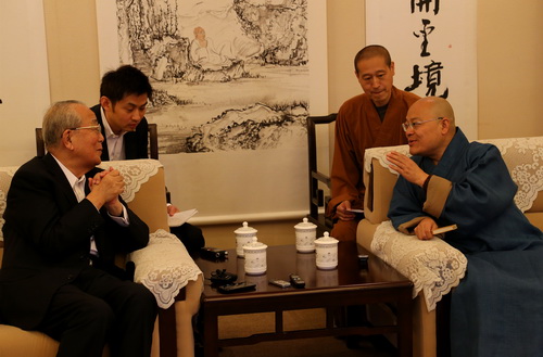 「稻盛和夫」日本京瓷创始人稻盛和夫先生参访浙江灵隐寺