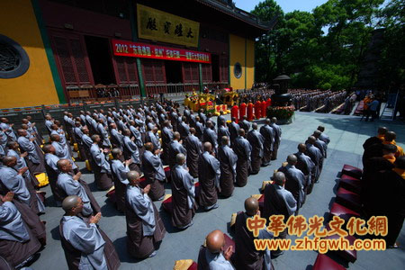 「佛教」浙江灵隐寺2012“东南佛国.杭州”托钵行脚 福慧行大型祈福法会