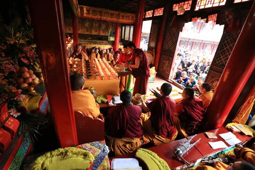 「五台山」五台山多座寺院举行伽蓝菩萨圣诞祈福祝圣法会
