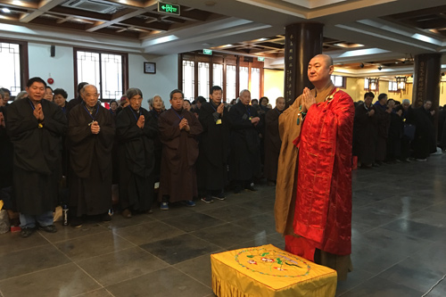 「佛教」上海佛教居士林举行2016年第一堂精进净七法会