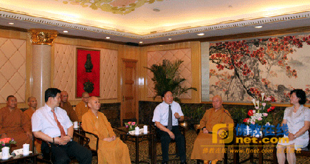 「雷于蓝」广东省雷于蓝副省长会见中佛协传印会长一行（图）