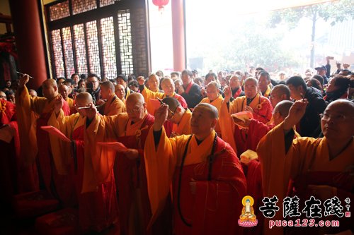 「佛教」上海南山古寺举行全堂佛像开光暨灵宏法师晋院升座庆典