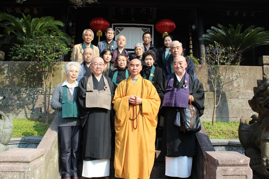 「佛教」日本驹泽大学前总长大谷哲夫一行到浙江天童禅寺朝礼祖庭