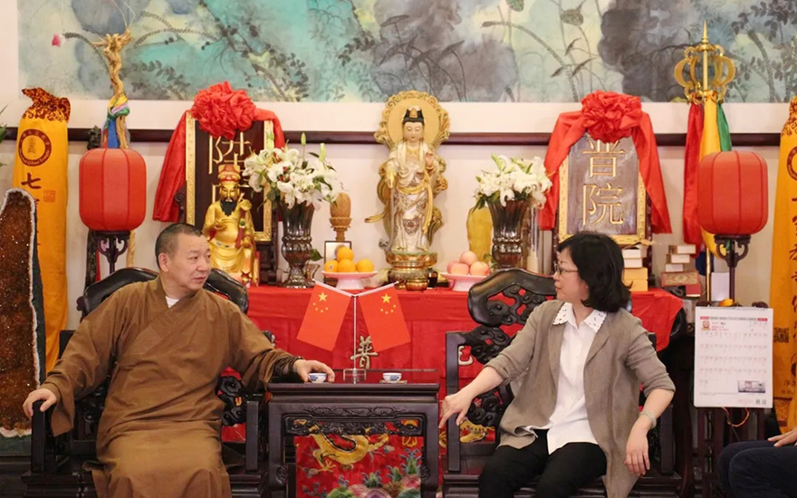 「时政」闵行区委常委、统战部部长李红珍调研七宝教寺 「时政」闵行区委常委、统战部部长李红珍调研七宝教寺