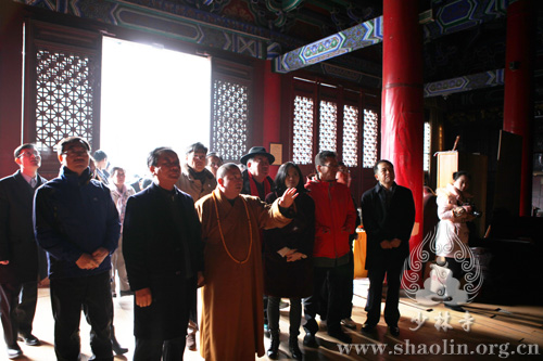 「佛教」韩国国会副议长郑甲润一行参访河南少林寺