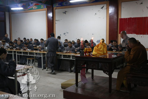 「佛教」河南嵩山少林寺乙未年精进禅七圆满“解七