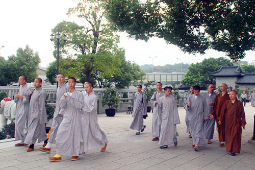 「佛教」浙江杭州佛学院师生参访温州太平寺