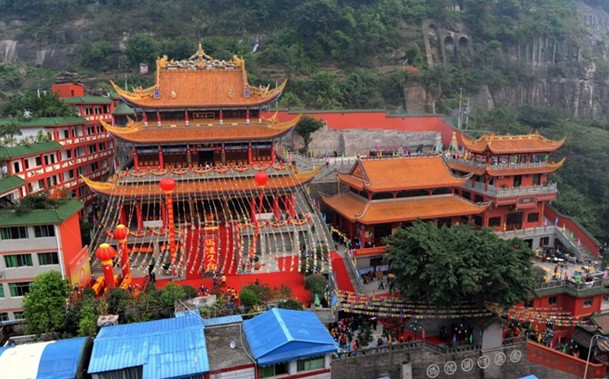 「大雄宝殿」重庆万州慈云寺隆重举行大雄宝殿落成暨佛像开光庆典法会
