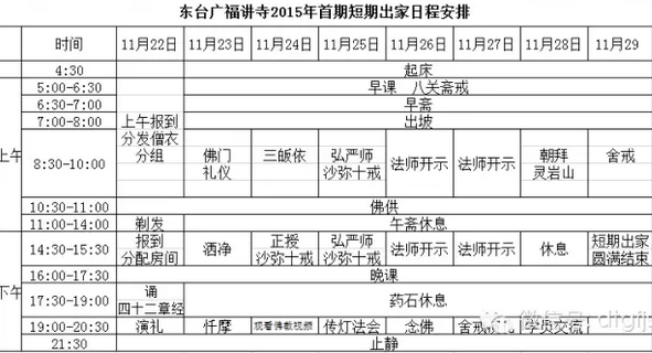 「佛教」（11.23）江苏省东台市西溪广福讲寺短期出家
