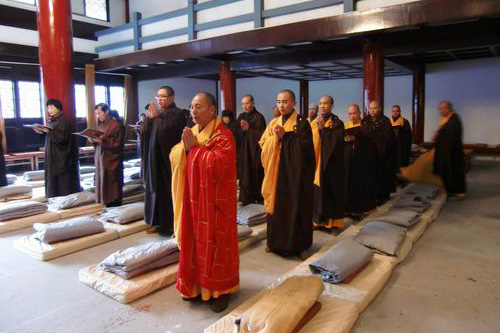 「佛教」温州雁荡山能仁寺举行念佛讲经法会