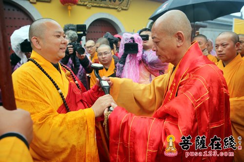 「佛教」上海南山古寺举行全堂佛像开光暨灵宏法师晋院升座庆典