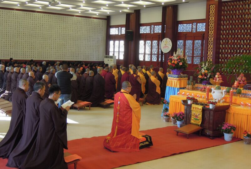 「佛教」河北省昌黎县水岩寺举行新春祈福吉祥斋僧法会
