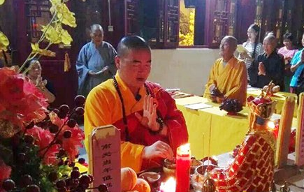 「地藏菩萨本愿经」河南南阳玉山寺举办为期七天的地藏七超度法会