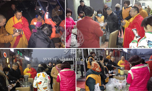 「少林寺」佛祖成道日河南嵩山少林寺普施佛粥 传递佛陀慈悲