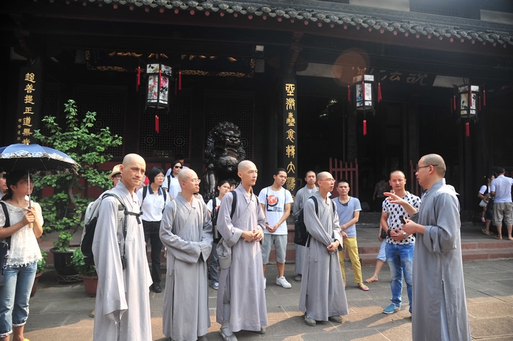 「法鼓山」台湾法鼓山果品法师一行参访成都文殊院