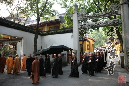 「灵隐寺」浙江灵隐寺三坛大戒法会第一天：封堂编班 教授忏摩