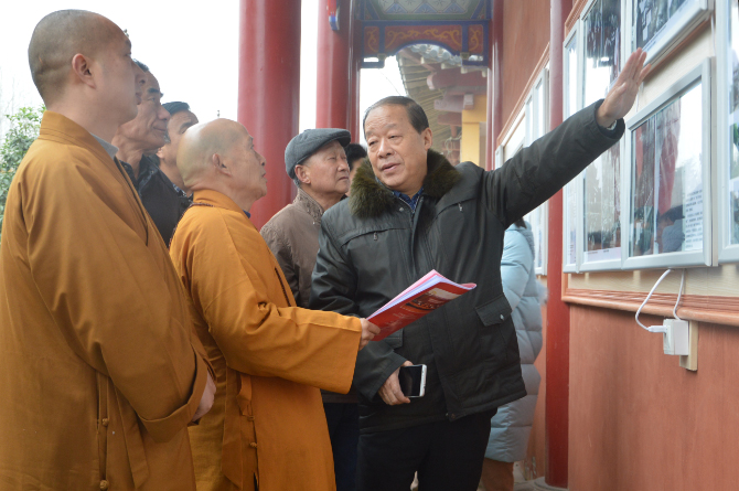 「佛教」江苏南京明因禅寺举行中国佛教界爱国抗战事迹巡展