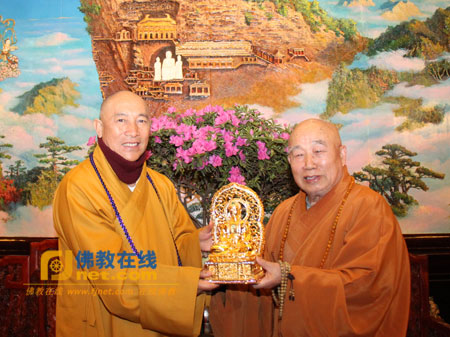 「中国佛教协会」灵鹫山开山心道法师一行参访中国佛教协会