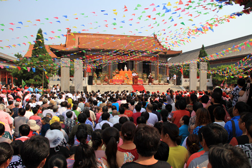 「佛教」河北保定国公营观音寺隆重举行中兴20周年庆典活动