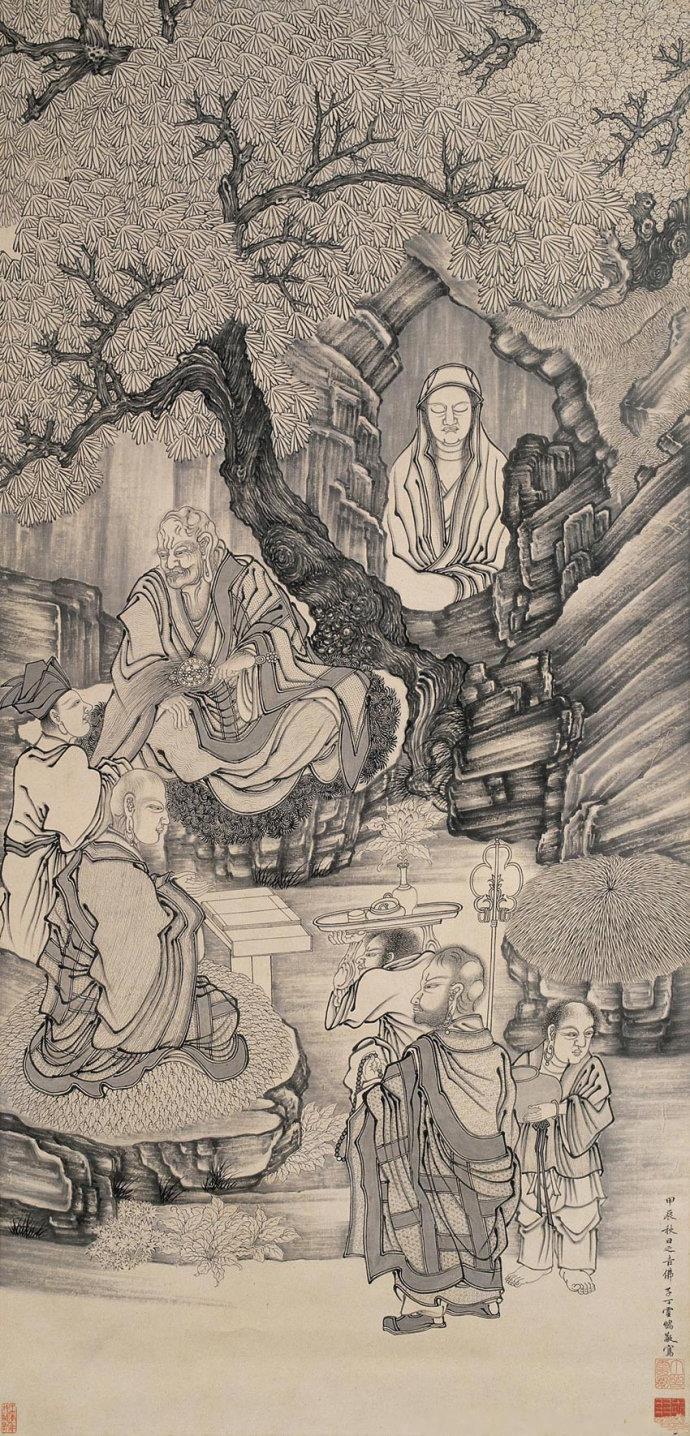 「佛教」明代佛画圣手——丁云鹏